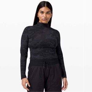 Lululemon All Aligned Mock Neck LS, size 10.